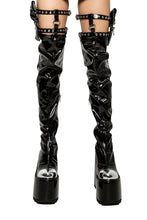 Load image into Gallery viewer, HEATHEN THIGH HIGH BOOT
